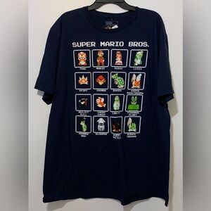 Nintendo Super Mario Men's Super Mario Character Graphic Tee Size 2XL